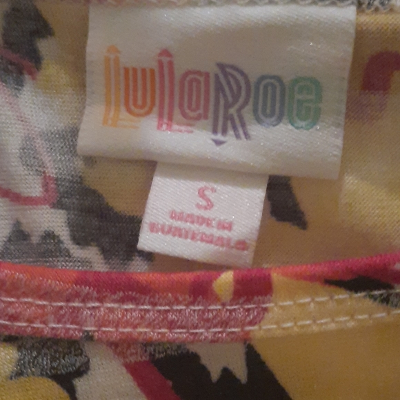 Striped and floral Lularoe Irma - Picture 2 of 3